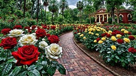 4K Rose Garden