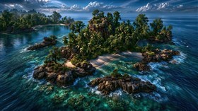 4K Hawaiian Island chain