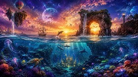 4K Surreal Seascape