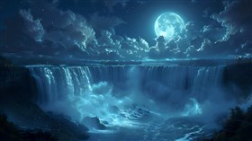 4K Night at Niagara Falls