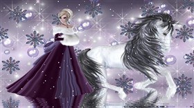 Lavender Winter with Snow