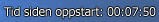 Tid siden oppstart (Norwegian)