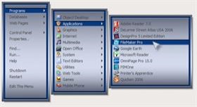Blu Steel RightClick Menu