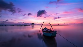 Boat on a Calm Lake